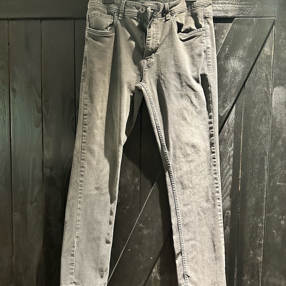 Men's Straight Jeans in Light Gray - Classic Straight Fit